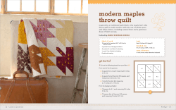 modern maples throw quilt