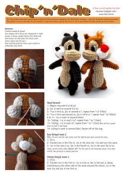 Chip'n'Dale A free crochet pattern by Irka! / irkachan.blogspot.com
