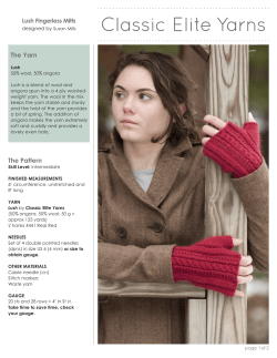 The Yarn Lush Fingerless Mitts designed by
