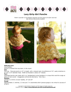 Lacy Girly-Girl Poncho