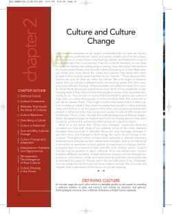 W Culture and Culture Change