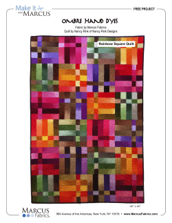 Ombre Hand Dyes FREE PROJECT Rainbow Square Quilt Fabric by Marcus Fabrics