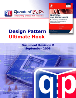 Design Pattern  Ultimate Hook Document Revision B