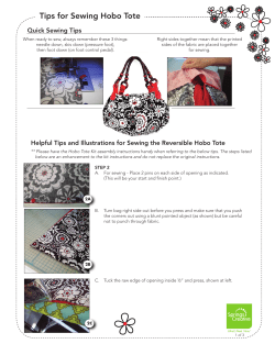 tips for Sewing Hobo tote Quick Sewing tips