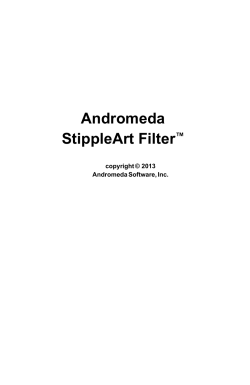 Andromeda StippleArt Filter ™ copyright ©  2013