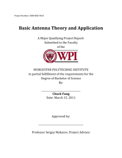 Basic Antenna Theory and Application