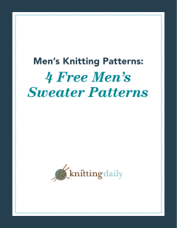 4 Free Men’s Sweater Patterns Men’s Knitting Patterns: