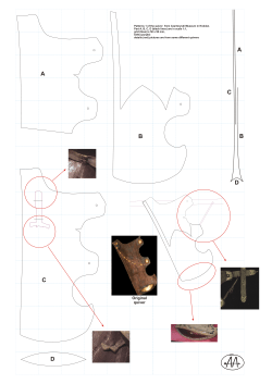 Patterns 1 of the quiver  from Czartoryski Museum in... Part A, B, C, D (black lines) are in scale...