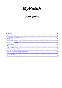 MyHatch User guide