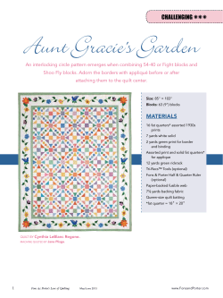 Aunt Gracie's Garden ⁕⁕⁕ challenging
