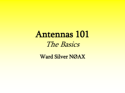 Antennas 101 The Basics Ward Silver NØAX