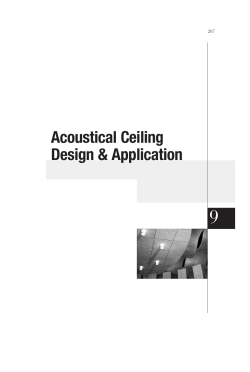 9 Acoustical Ceiling Design &amp; Application 267