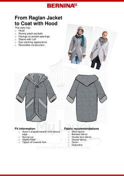 From Raglan Jacket to Coat with Hood