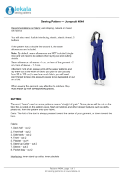 Sewing Pattern — Jumpsuit 4044