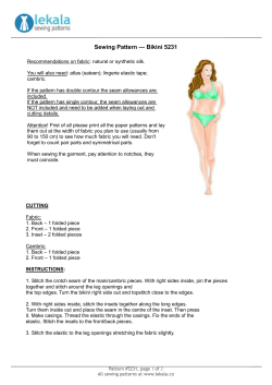 — Bikini 5231 Sewing Pattern