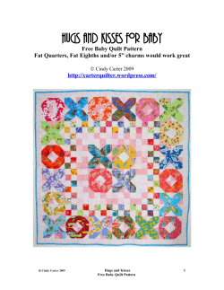 Hugs and Kisses for Baby Free Baby Quilt Pattern