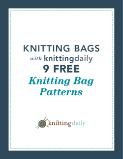9 Free Knitting Bag Patterns Knitting Bags