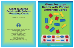 Giant Textured Beads with Pattern Matching Cards