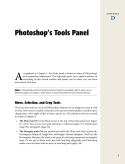 A  d Photoshop’s Tools Panel