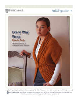 Every Way Wrap knitting patterns