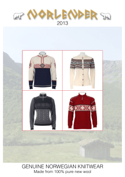 2013 Genuine norweGian knitwear Made from 100% pure new wool