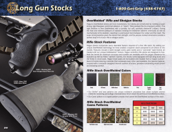 Long Gun Stocks 1-800-Get-Grip (438-4747) OverMolded Rifle and Shotgun Stocks