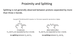 Proximity and Splitting than three bonds.