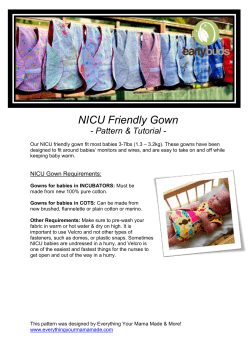 NICU Friendly Gown - Pattern &amp; Tutorial -