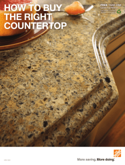 HOW TO BUY THE RIGHT COUNTERTOP FREE