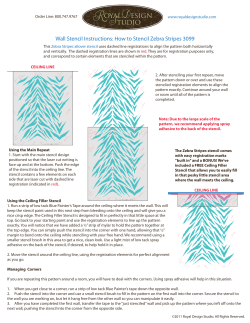 Wall Stencil Instructions: How to Stencil Zebra Stripes 3099