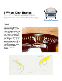 6-Wheel Disk Brakes