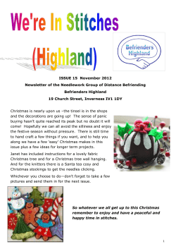 ISSUE 15  November 2012 Befrienders Highland