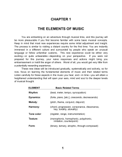 CHAPTER 1  THE ELEMENTS OF MUSIC