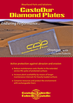 CastoDur Diamond Plates Enduring Performance… Stronger,