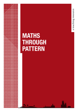 Maths through Pattern ce