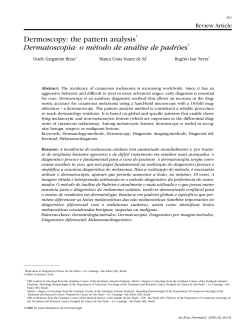 Dermoscopy: the pattern analysis Dermatoscopia: o método de análise de padrões