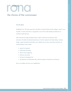 rona the choice of the connoisseur five star glass