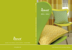 2011 / 2012 www.panaz.com Flame Retardant Sof t Furnishings Catalogue