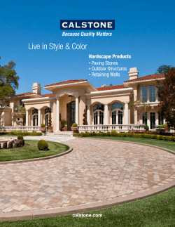 Live in Style &amp; Color Hardscape Products Paving Stones Outdoor Structures