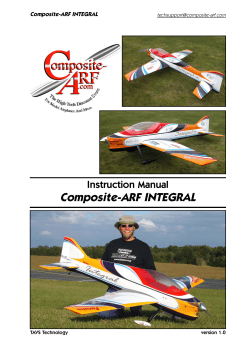 Composite-ARF INTEGRAL Instruction Manual  TAVS Technology