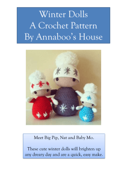 Winter Dolls A Crochet Pattern By Annaboo’s House