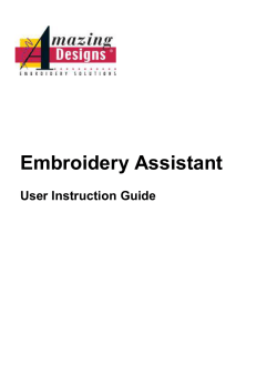 Embroidery Assistant  User Instruction Guide