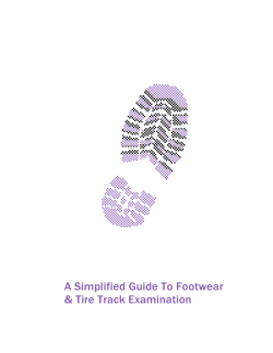 A Simplified Guide To Footwear &amp; Tire Track Examination