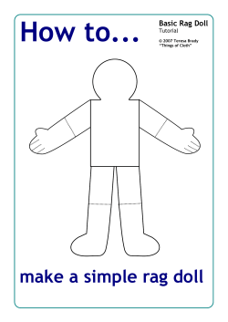 How to... make a simple rag doll Basic Rag Doll Tutorial