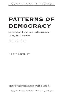 PATTERNS OF DEMOCRACY A L