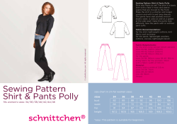 Sewing Pattern Shirt &amp; Pants Polly