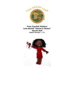 Free Crochet Pattern Lion Brand Vanna's Choice Oprah Doll
