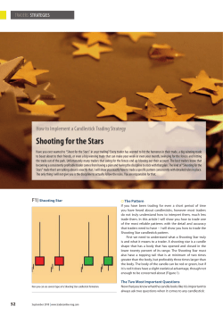 Shooting for the Stars How to Implement a Candlestick Trading Strategy TRADERS´ STRATEGIES