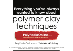 polymer clay techniques Everything youve always wanted to know about