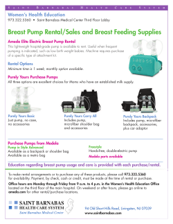 Breast Pump Rental/Sales and Breast Feeding Supplies Women’s Health Education